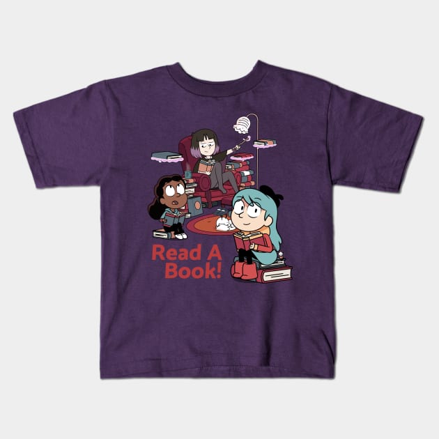 Books are an Adventure Kids T-Shirt by judacris